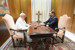 Valdés mantuvo un encuentro con el Papa Francisco 