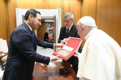 Valdés mantuvo un encuentro con el Papa Francisco 