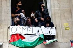 Universitarios franceses contra la guerra en Gaza