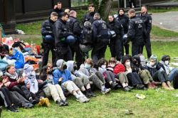 Policía alemana desalojó un campamento propalestino
